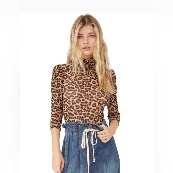 Nwt Free People Gather Tee Hi-Neck - Picture 3 of 4